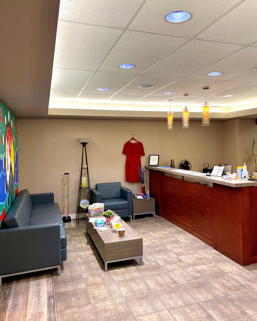 Reception area